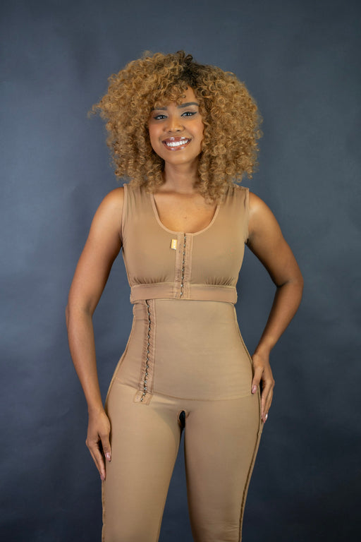 Cinta MP 3/4 C/ Sutiã Thermal Comfort-Bege - MP2060